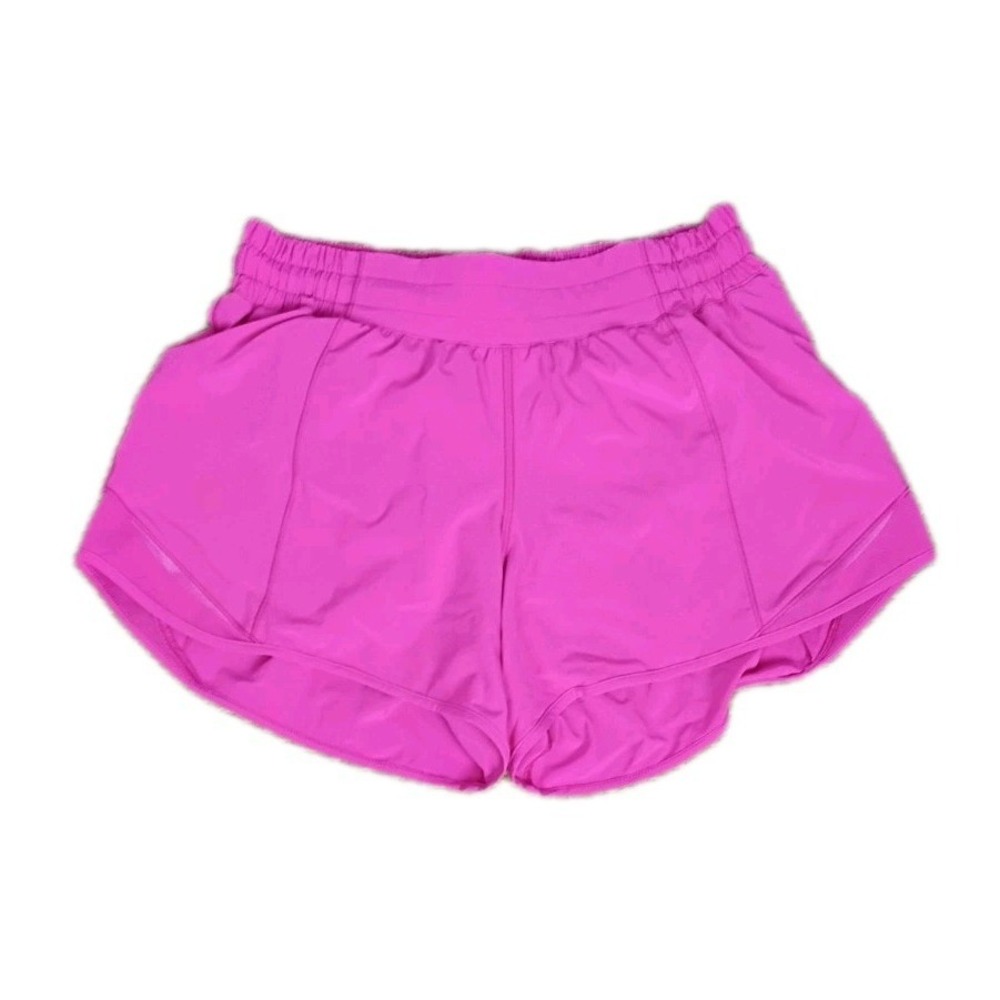 Lululemon Women's Hotty Hot Lined Sonic Pink  Size 6 Mid-rise 10.5"